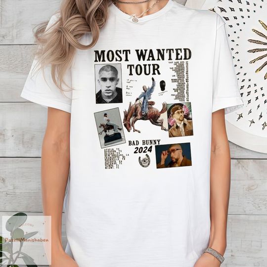 Discover Bad Bunny Most Wanted Tour 2024 Shirt