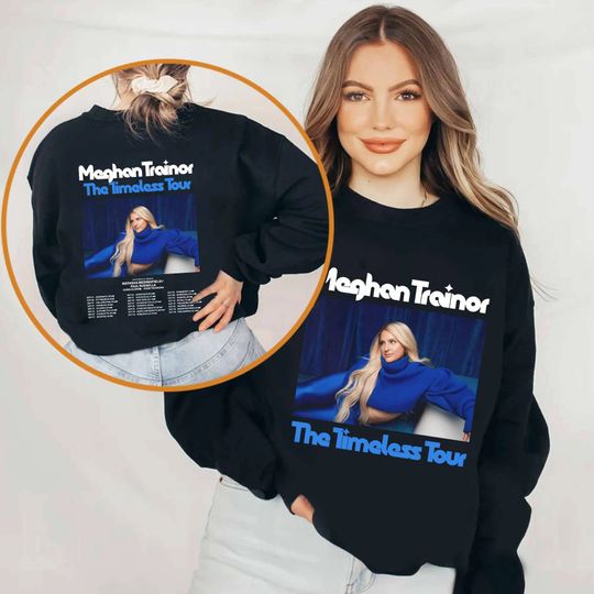 Discover Meghan Trainor - The Timeless Tour 2024 Shirt, Meghan Trainor Fan Sweatshirt