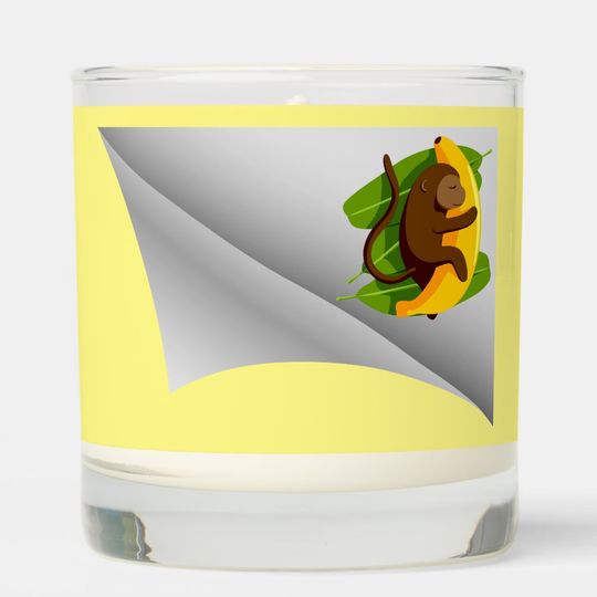 Discover Monkey With Banana Under The Patch Scented Candle