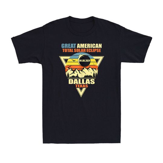 Discover Great American Total Solar Eclipse 2024 Vintage T-Shirt