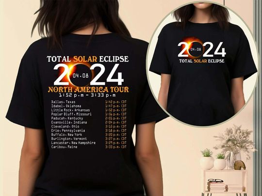 Discover Solar Eclipse 2024 Shirt, Eclipse Event 2024 Shirt, Celestial Shirt