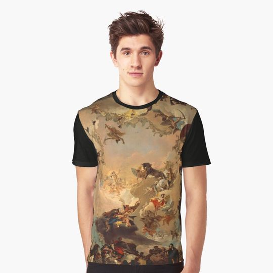 Discover Allegory of the Planets and Continents 3D T-Shirt