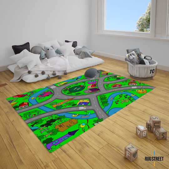 Discover Kidsroad Game Rug for Playroom or Nursery