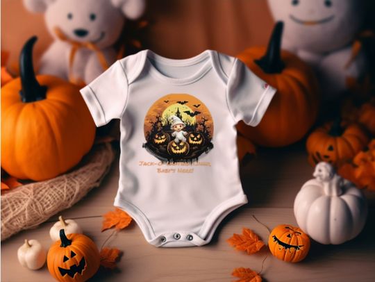 Discover Jack-O-Lantern Cheer Halloween Baby Onesie