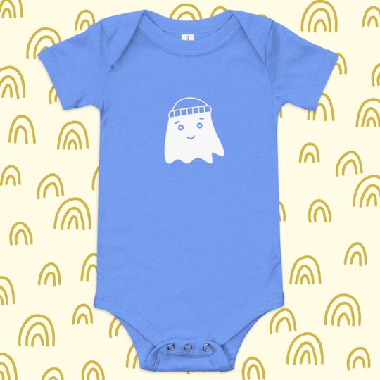 Discover Cute ghost in a beanie baby onsie