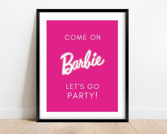 Discover Barbie Inspired Wall Art - Come on Barbie