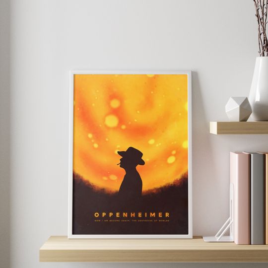 Discover OPPENHEIMER movie poster | Minimalist abstract wall art print