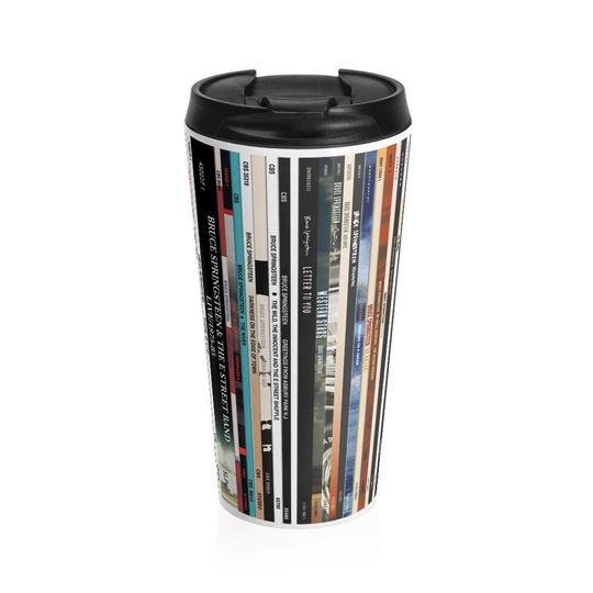 Discover Bruce Springsteen Albums Stainless Steel Travel Mug