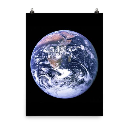 Discover The Blue Marble Premium Matte Vertical Posters