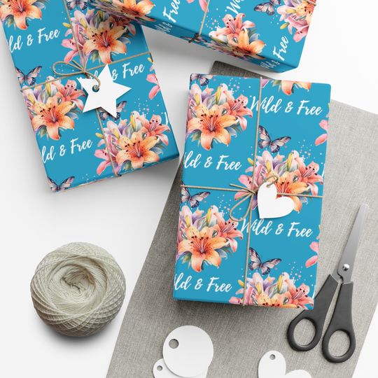 Discover Floral And Butterflies Wrapping Paper