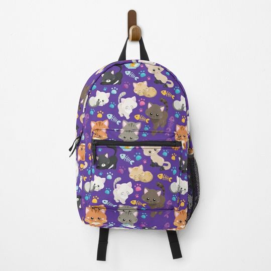 Discover Kawaii Cats Pattern Backpack