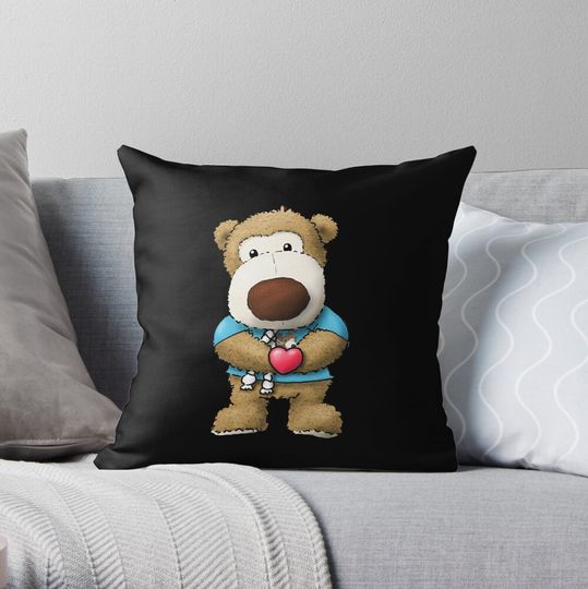 Discover Oaf the Bear Loves You Throw Pillow
