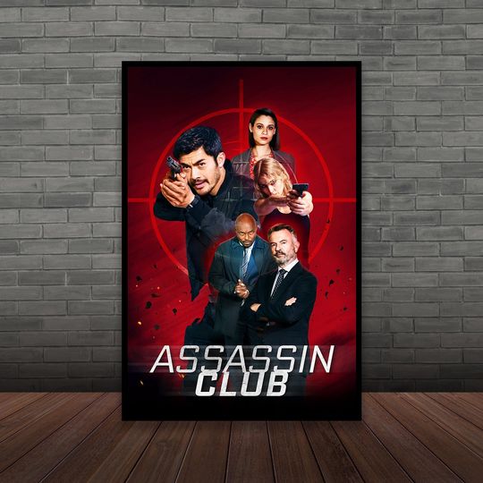 Discover Assassin Club 2023 Movie Poster Classic Film, Wall Art, Room Decor, Home Decor