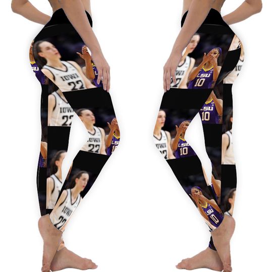 Discover Angel Reese Mimics Caitlin Clark Taunt Leggings