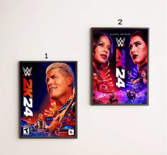 Discover Custom The Wrestling Entertainment 2K24 Deluxe Edition  Poster