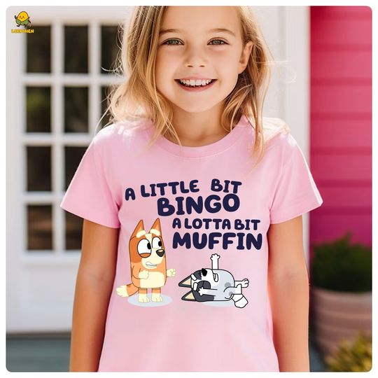 Discover BlueyDad Bingo Shirt, A Little Bit Bingo A Lotta Bit Muffin