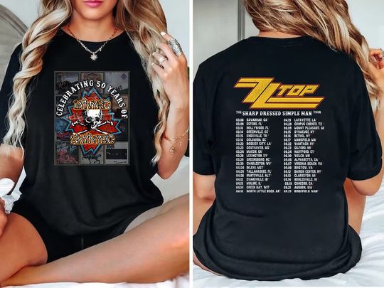 Discover Lynyrd Skynyrd ZZ Top Tour 2024 Shirt, ZZ T Shirt
