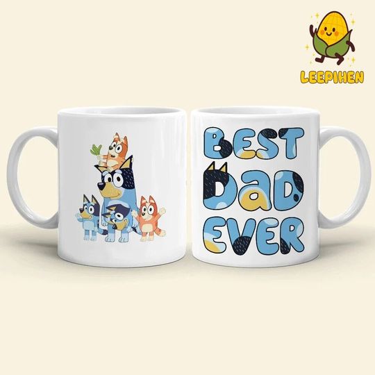 Discover BlueyDad Best Dad Ever Mug