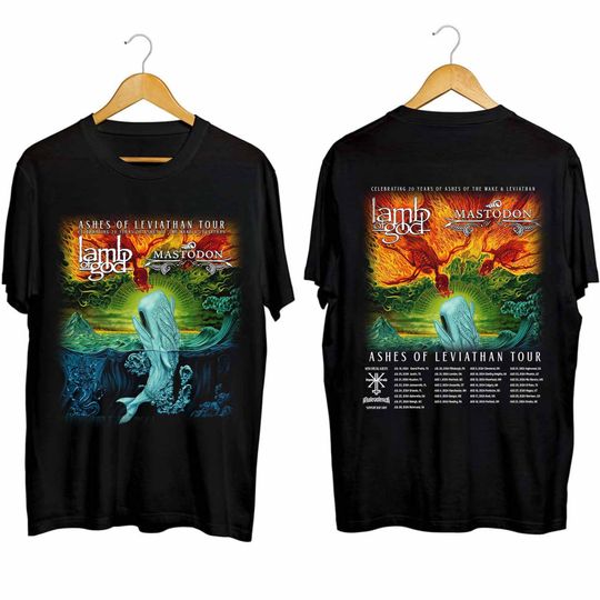 Discover Lamb of God Ashes of Leviathan Tour 2024 Shirt