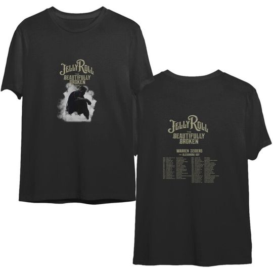 Discover Jelly Roll The Beautifully Broken Tour 2024 T-Shirt