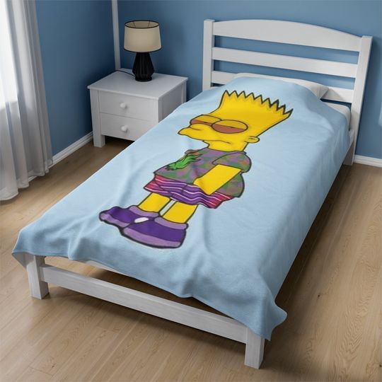 Discover The Simpsons Baby Blanket, Cartoon Blanket