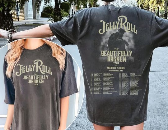 Discover Jelly Roll The Beautifully Broken Tour 2024 Shirt