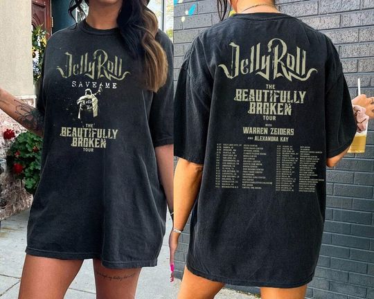 Discover Jelly Roll 2024 Concert Shirt, The Beautifully Broken 2024 Shirt
