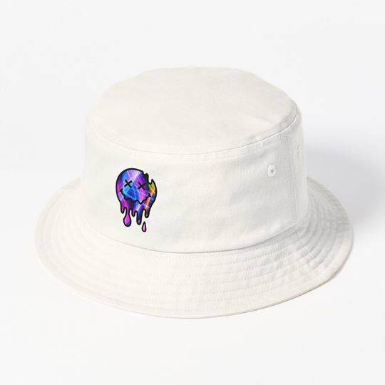 Discover Trippy Lines Melting Smiley Face Bucket Hat