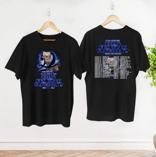 Discover Drake J Cole Big As The What Tour 2024 Shirt, J Cole Concert Double Sided T-Shrt