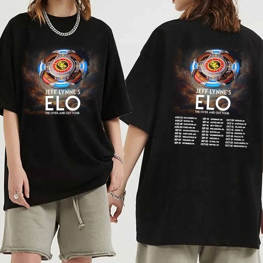 Discover Jeff Lynne's ELO The Over and Out Tour 2024 Shirt