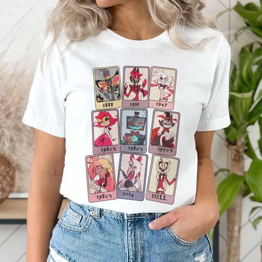 Discover Hazbin Hotel Characters Shirt, Alastor Hazbin Hotel Shirt