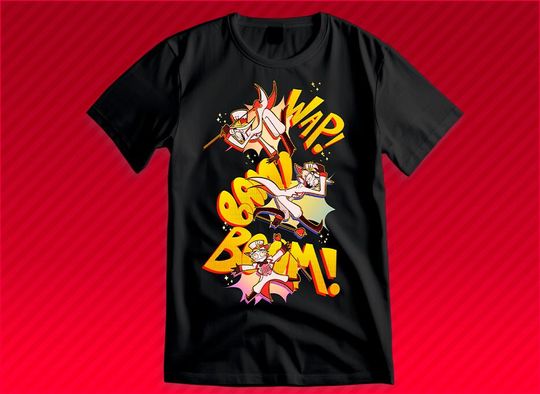 Discover Hazbin Hotel | Lucifer Wap! T-shirt Bam! Boom!