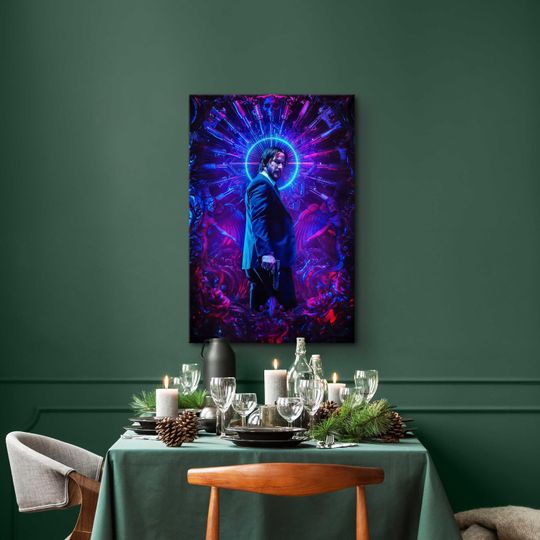 Discover John Wick Print, John Wick: Chapter 4 Canvas, Movie Poster