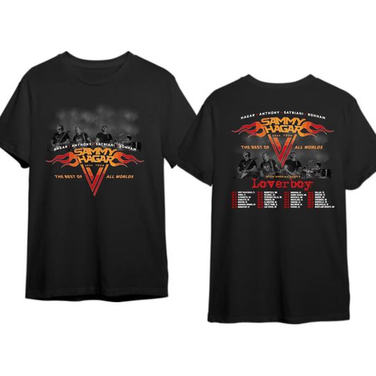 Discover Sammy Hagar The Best Of All Worlds 2024 Tour T-Shirt