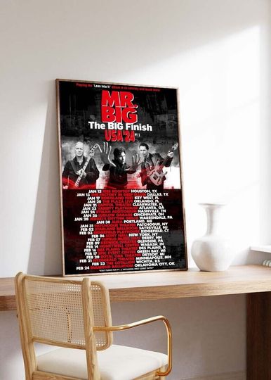 Discover Mr. Big Tour 2024 Poster