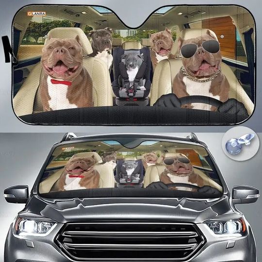 Discover Pitbull Car Sunshade