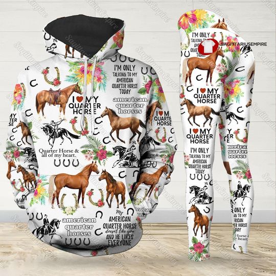 Discover Horse Hoodie and Leggings Set