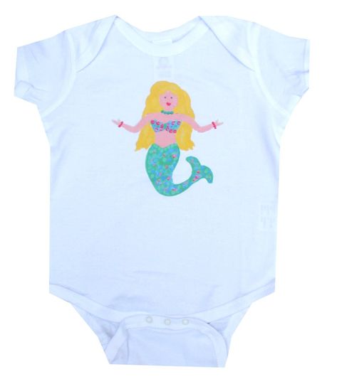 Discover Coastal Mermaid Baby Cotton Creeper Gift