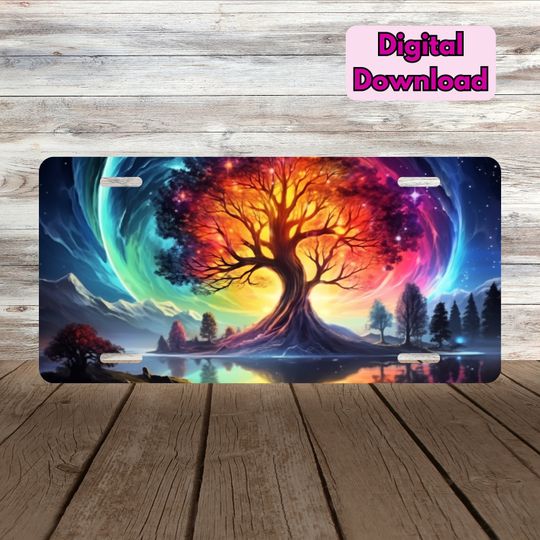 Discover Northern Lights License Plate , Tree of Life License Plate