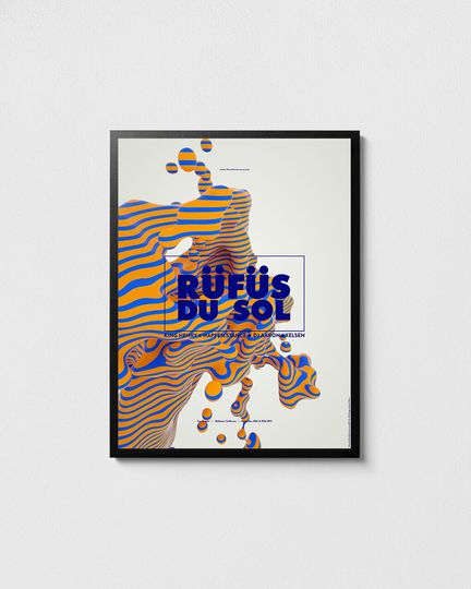 Discover Rufus Du Sol concert poster, Rfs Du Sol print
