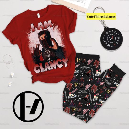Discover Twenty One Pilot Pajamas Set, 3d Tshirt And Pants Pajamas Set