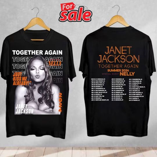 Discover Janet Jackson Together Again Summer Tour 2024 T Shirt