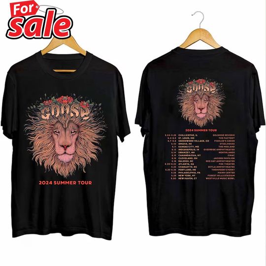 Discover Goose The Band 2024 Summer Tour Shirt, Goose Band Fan Shirt