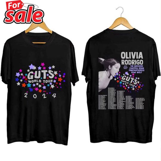 Discover Guts Olivia World Tour 2024 Shirt, Vintage Olivia Guts Tour Shirt
