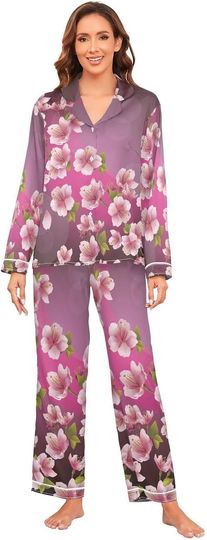Discover Cherry Blossom Sakura Women's Pajama Sets