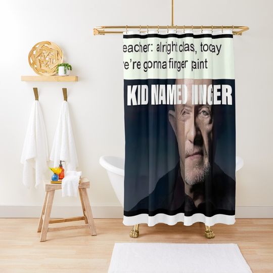 Discover Kid named finger  Shower Curtain