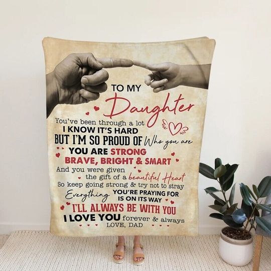 Discover Personalized Name Blanket for Daughter