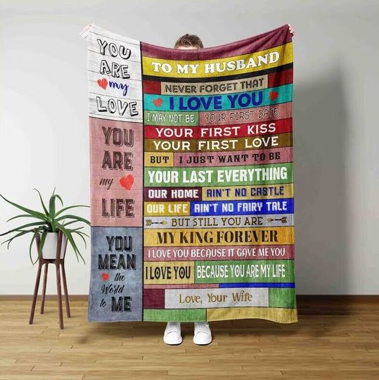 Discover To My Husband Blanket - Thoughtful Gift for Your Partner