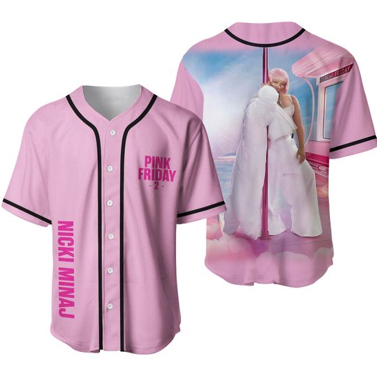 Discover Nicki Minaj Pink Friday 2 Tour Merch Baseball Jersey