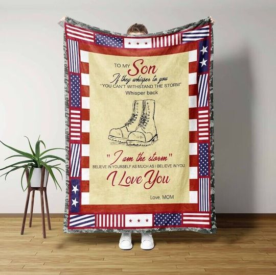Discover To My Son Blanket, Blanket For Son, Family Blanket, Christmas Blanket